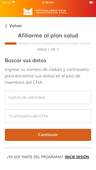 Capturas de pantalla de MUTUALIDAD CFIA