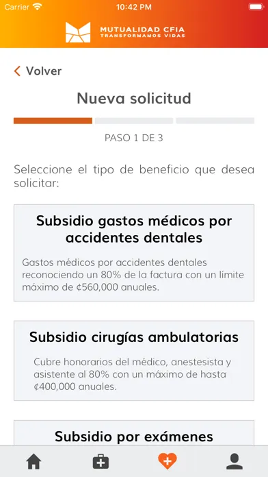 Capturas de pantalla de MUTUALIDAD CFIA