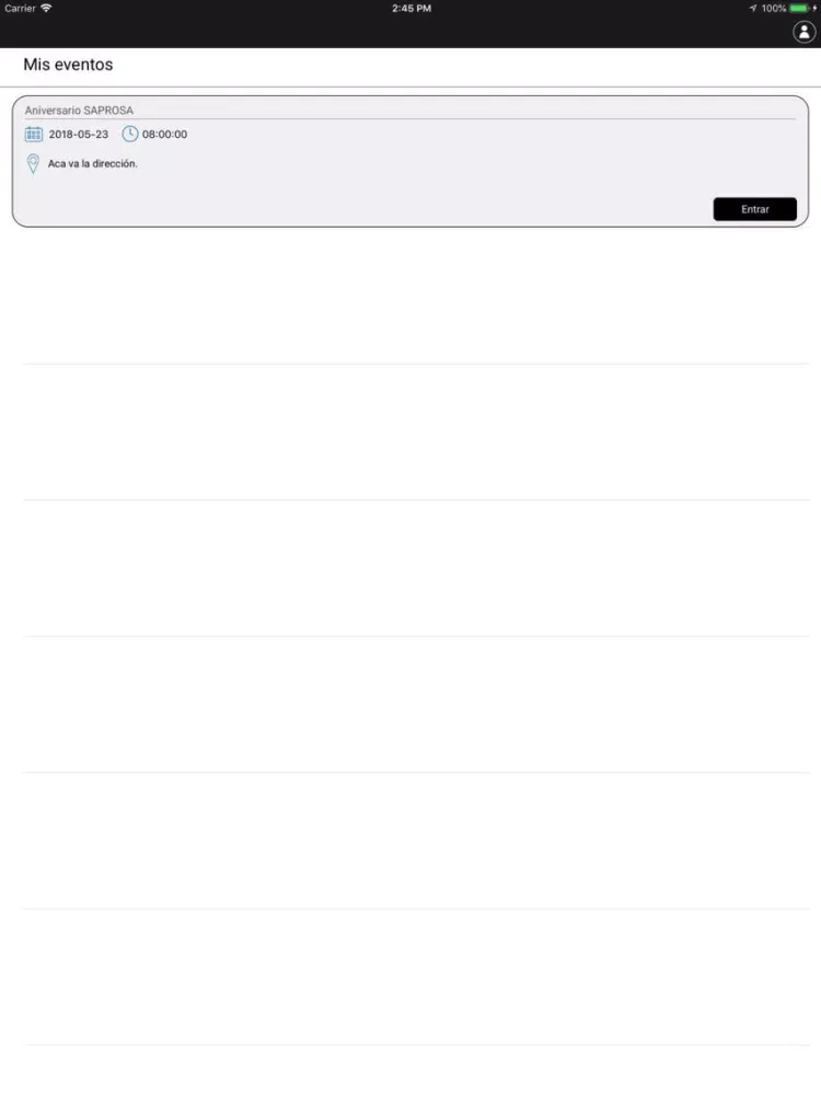 Capturas de pantalla de Eventos Intcomex GT iPad 