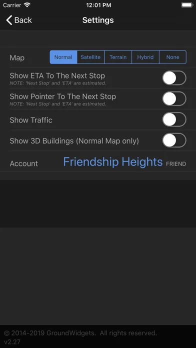 Ảnh chụp màn hình của Friendship Heights Shuttle