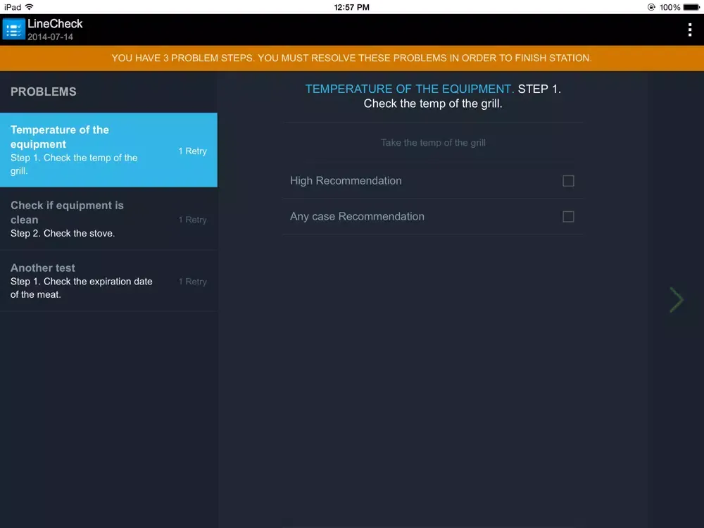 Capturas de pantalla de LineCheck iPad 