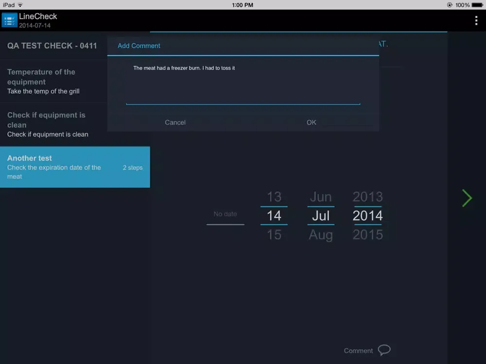 Capturas de pantalla de LineCheck iPad 