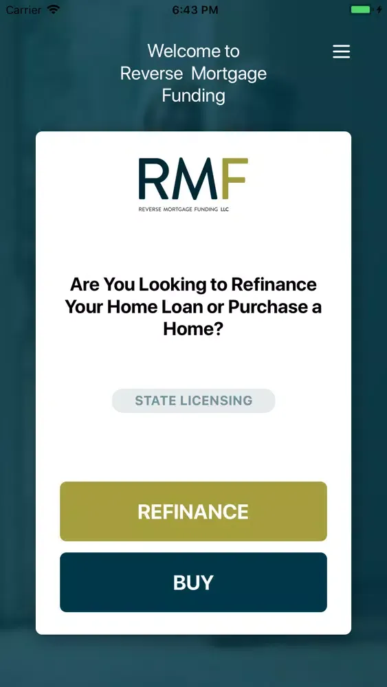 Reverse Mortgage Funding 스크린샷