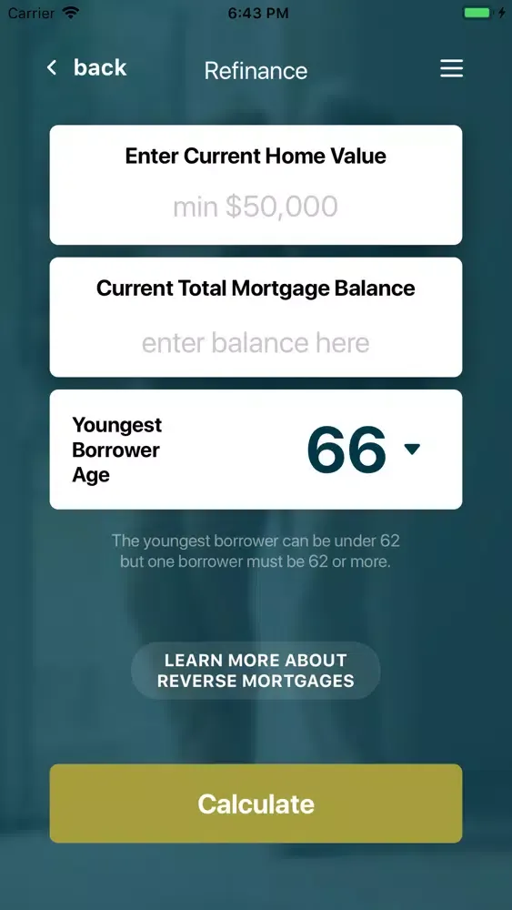 Reverse Mortgage Funding 스크린샷