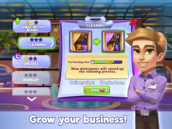 Capturas de pantalla de Fashion Shop Tycoon iPad 
