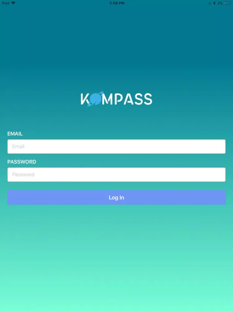 Ảnh chụp màn hình của Korbyt Kompass iPad 