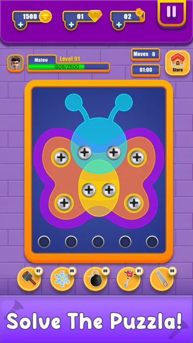 Nuts and Bolts Unscrew Puzzle应用截图