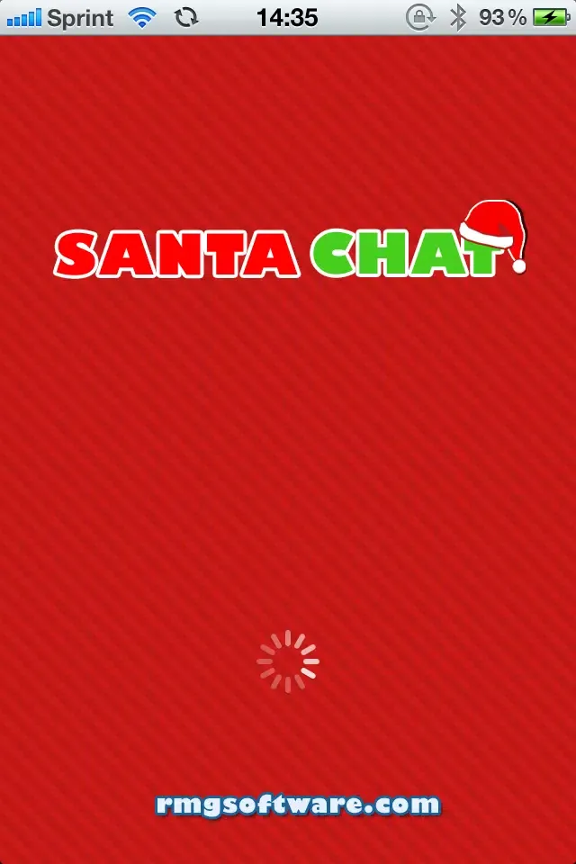 Tangkapan skrin Santa Chat