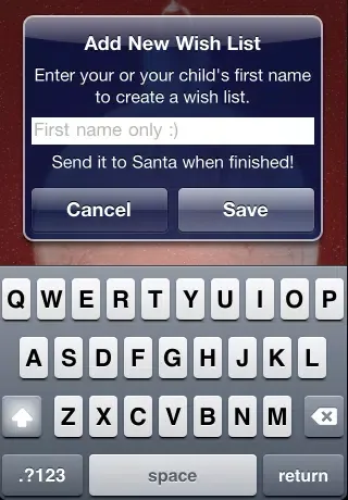 Tangkapan skrin Santa Chat