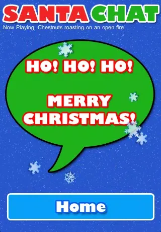Tangkapan skrin Santa Chat
