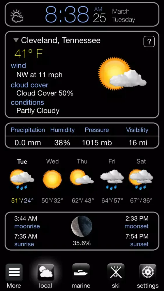 Capturas de pantalla de It's A Better Clock - Weather forecaster and Lunar Phase calendar