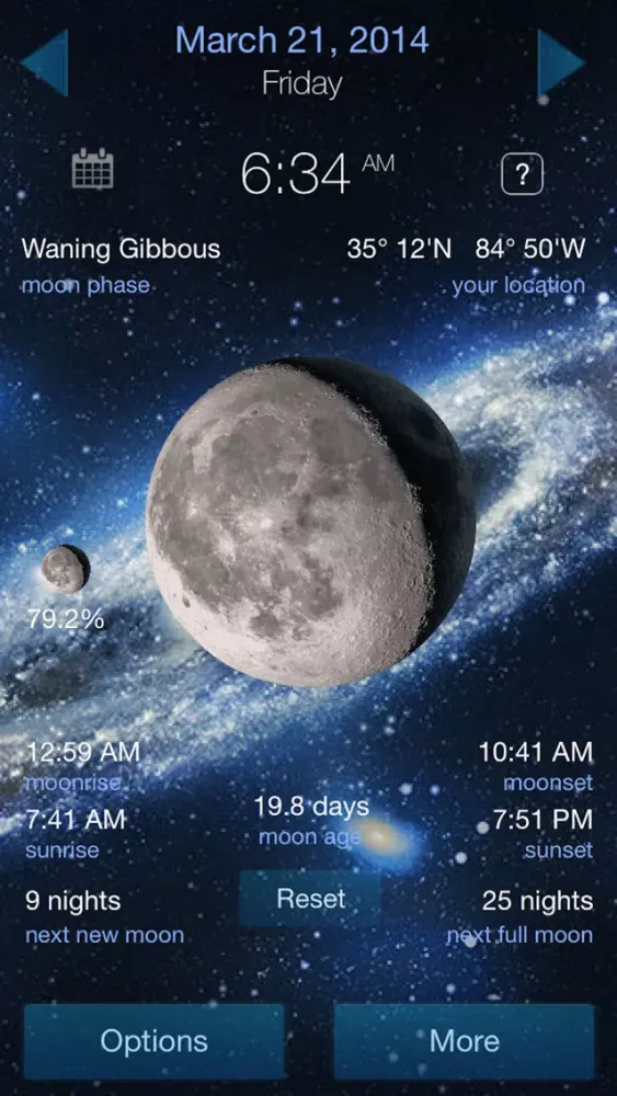 Lunar Phase Full moon calendar স্ক্রিনশট