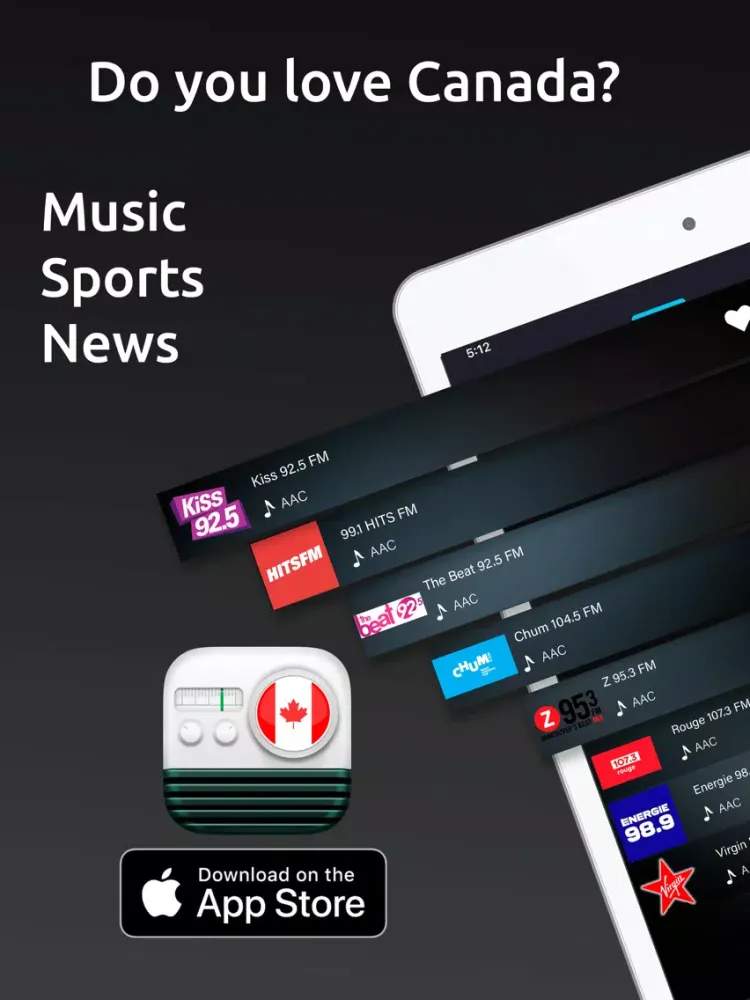 صور Radio Player Canada: FM Tuner iPad 