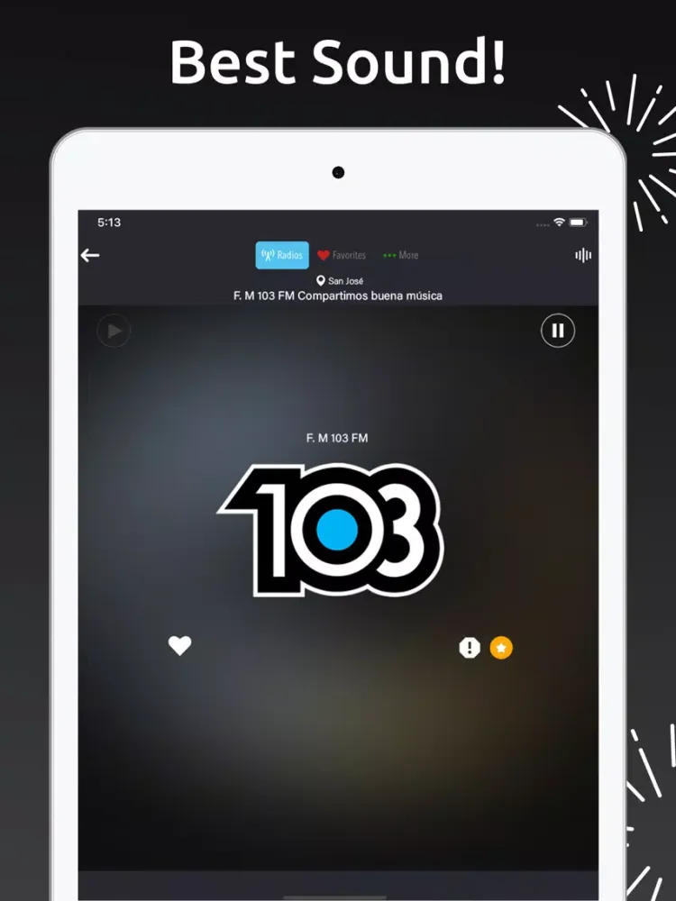 Screenshot di Costa Rica Radio: AM FM Live iPad 