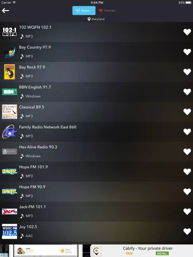 Radio USA United States Radios iPad  سکرین شاٹس