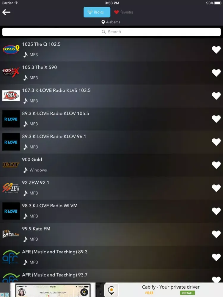 Radio USA United States Radios iPad  سکرین شاٹس