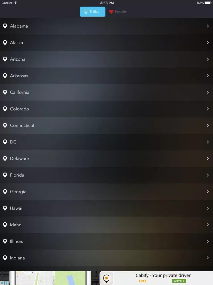 Radio USA United States Radios iPad  سکرین شاٹس
