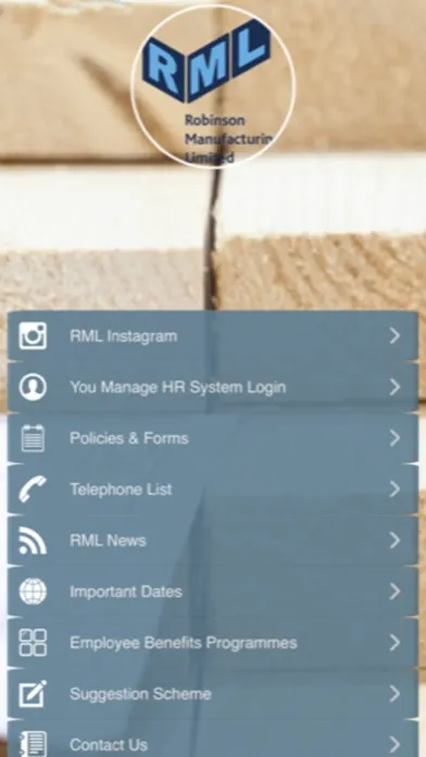 Ảnh chụp màn hình của RML Intranet