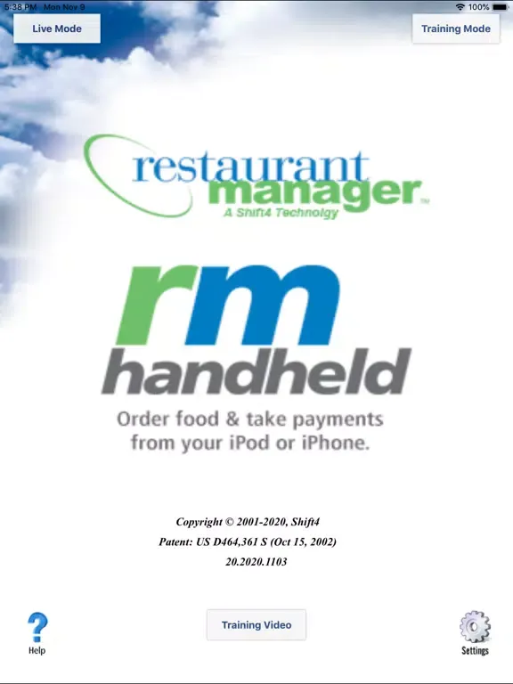 Capturas de tela do RM Handheld By Shift4 iPad 