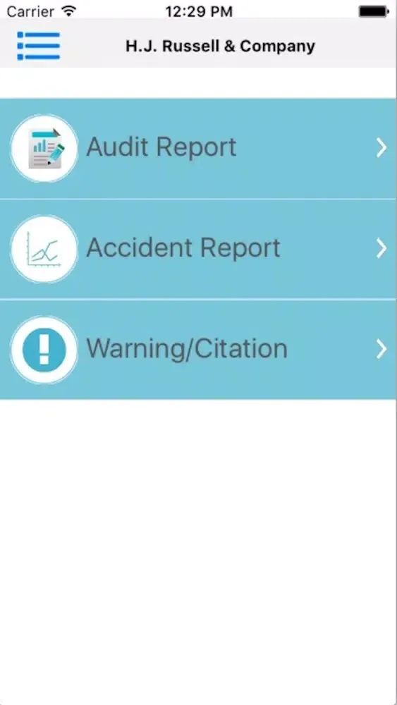 Capturas de pantalla de H.J. Russell Safety App