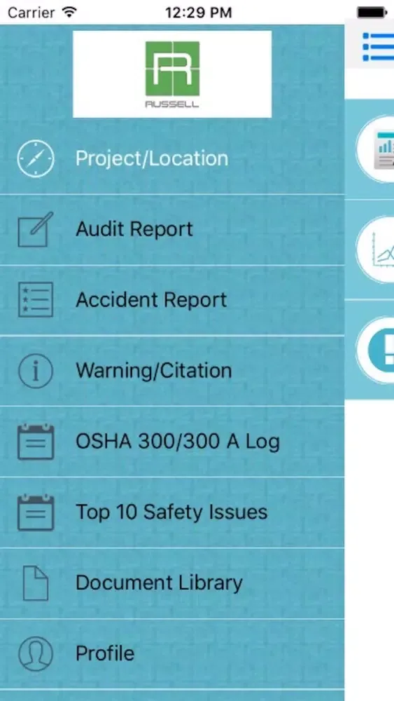 Capturas de pantalla de H.J. Russell Safety App