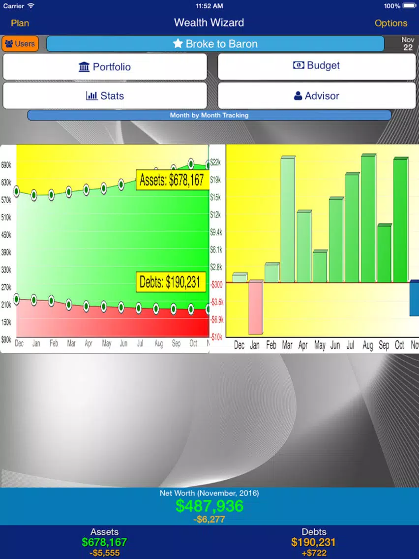 Apex Debt and Wealth Tracker iPad 应用截图