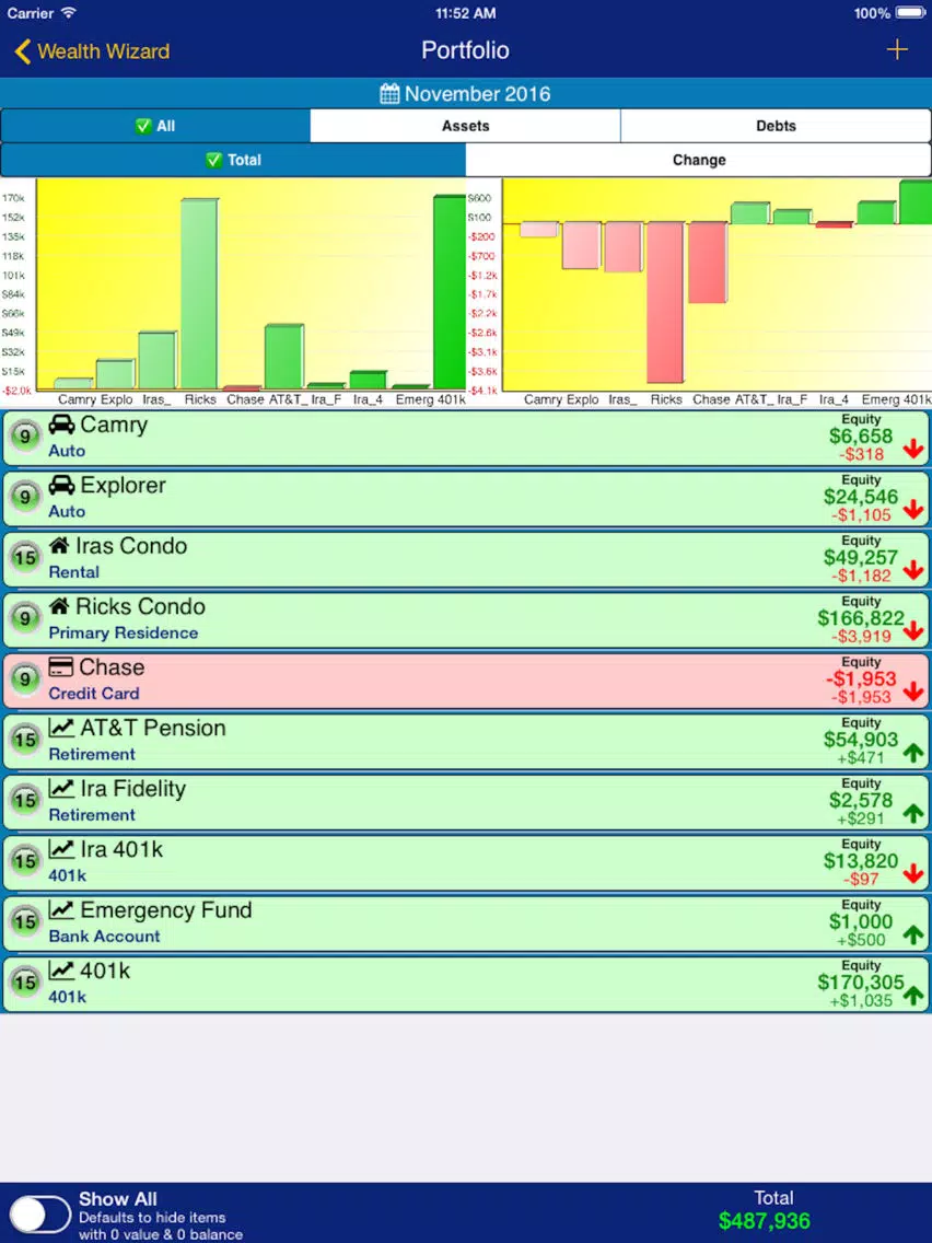 Apex Debt and Wealth Tracker iPad 应用截图