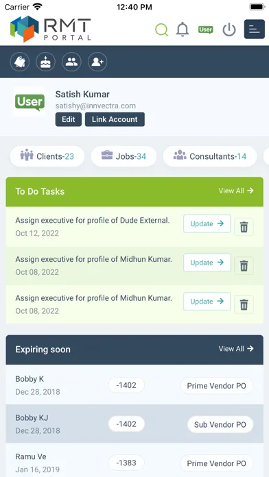Tangkapan skrin RMT Portal
