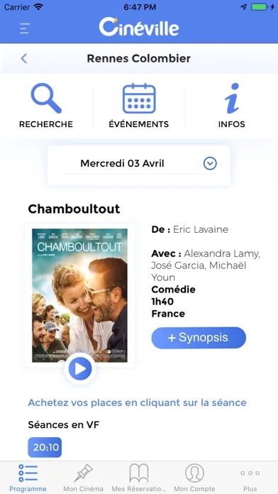 Capturas de pantalla de Les Cinémas Cinéville