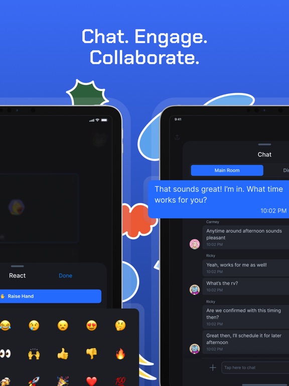 ภาพหน้าจอของ Huddle01: Meet. Talk. Hang Out iPad 