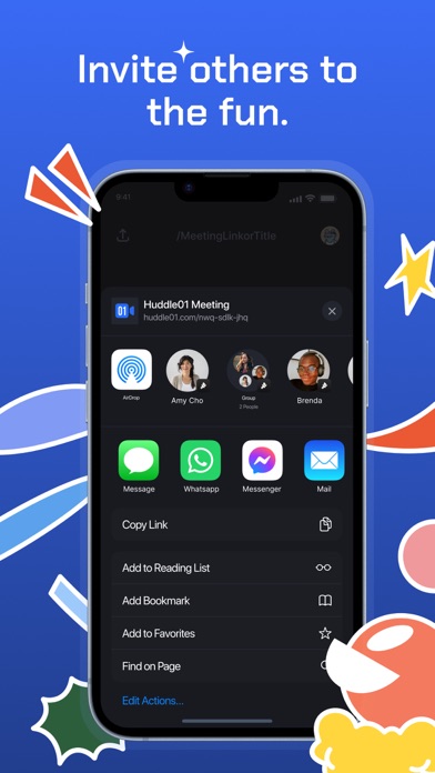 ภาพหน้าจอของ Huddle01: Meet. Talk. Hang Out