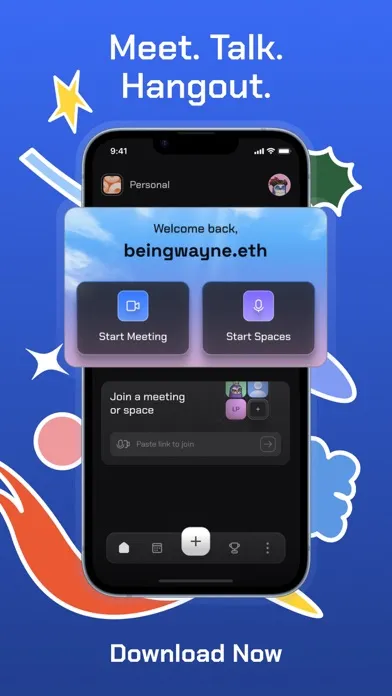 Captures d'écran de Huddle01: Meet. Talk. Hang Out