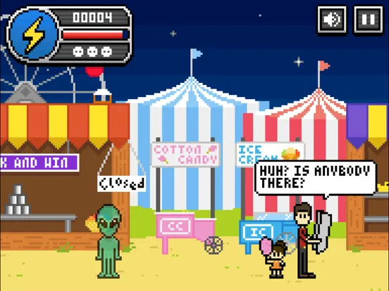 Tangkapan skrin Zie Invades Earth iPad 