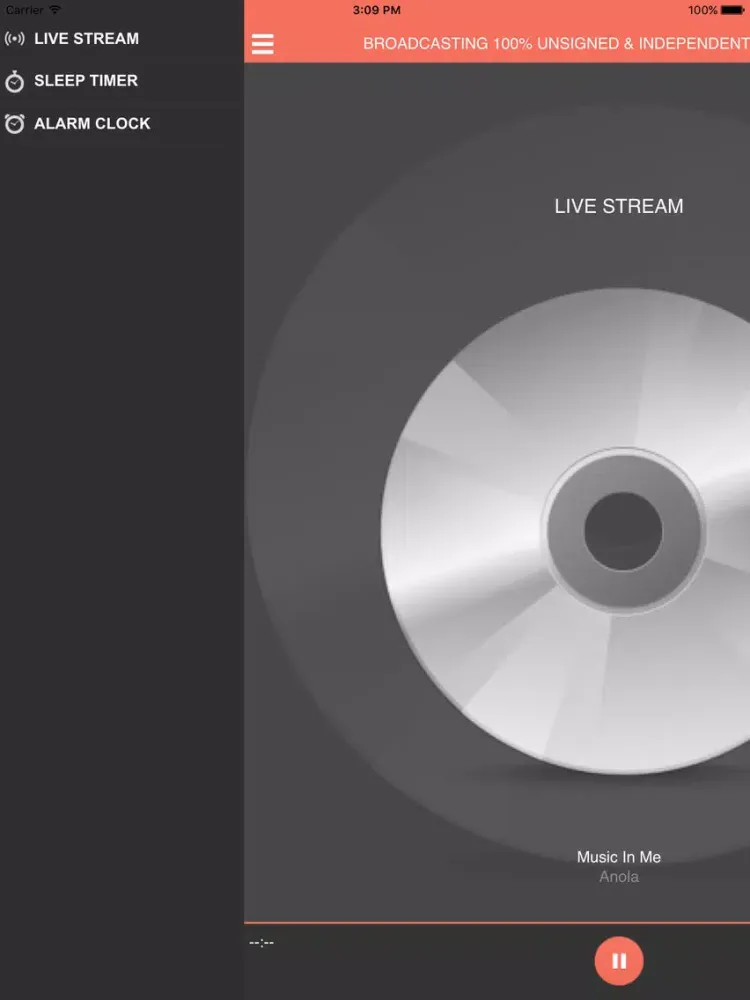 Tangkapan skrin RnB Music Radio iPad 