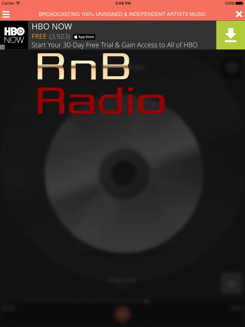 Capturas de tela do RnB Music Radio iPad 