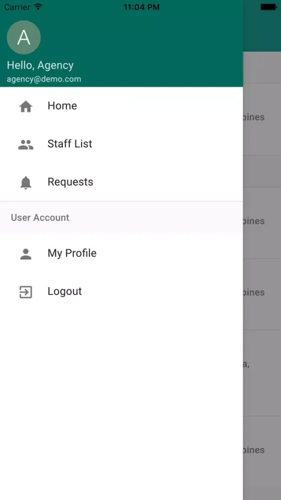 Tangkapan layar RN Express Staffing Partner