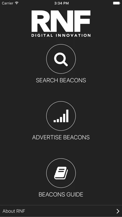 Ảnh chụp màn hình của RNF Beacon Toolkit