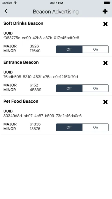 Ảnh chụp màn hình của RNF Beacon Toolkit