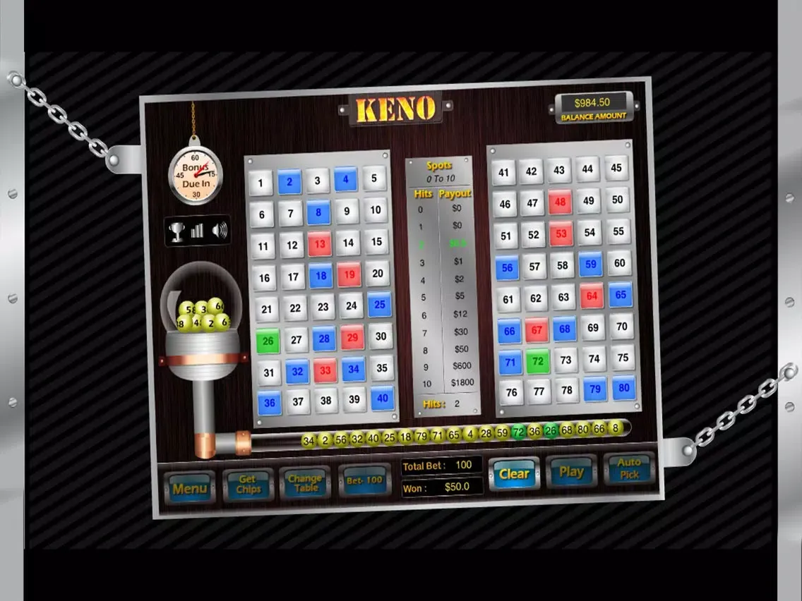 Keno - Classic Casino Game iPad  スクリーンショット