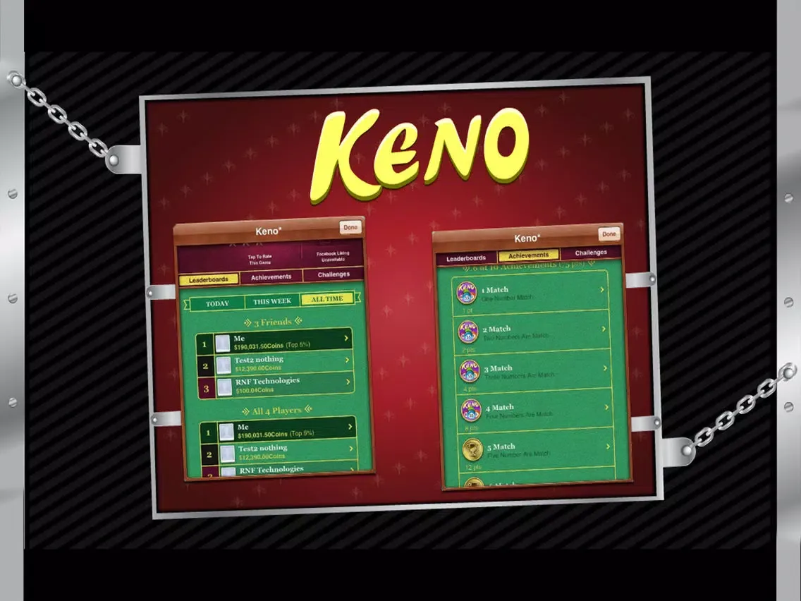 Keno - Classic Casino Game iPad  スクリーンショット