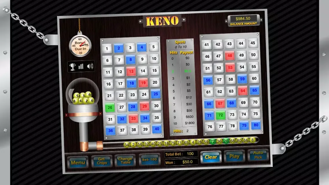 Keno - Classic Casino Game スクリーンショット