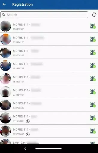 Capturas de tela do MDFRS