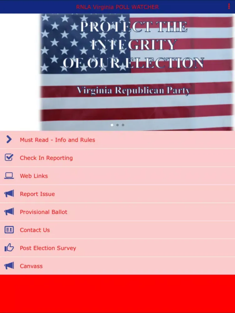 تصاویر RNLA Virginia POLL WATCHER iPad 