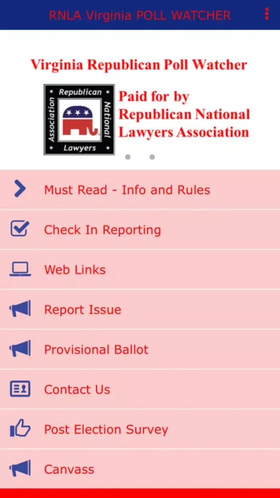 تصاویر RNLA Virginia POLL WATCHER