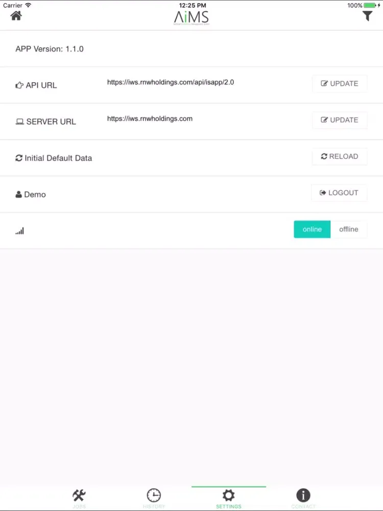 AiMS iSAPP iPad  스크린샷