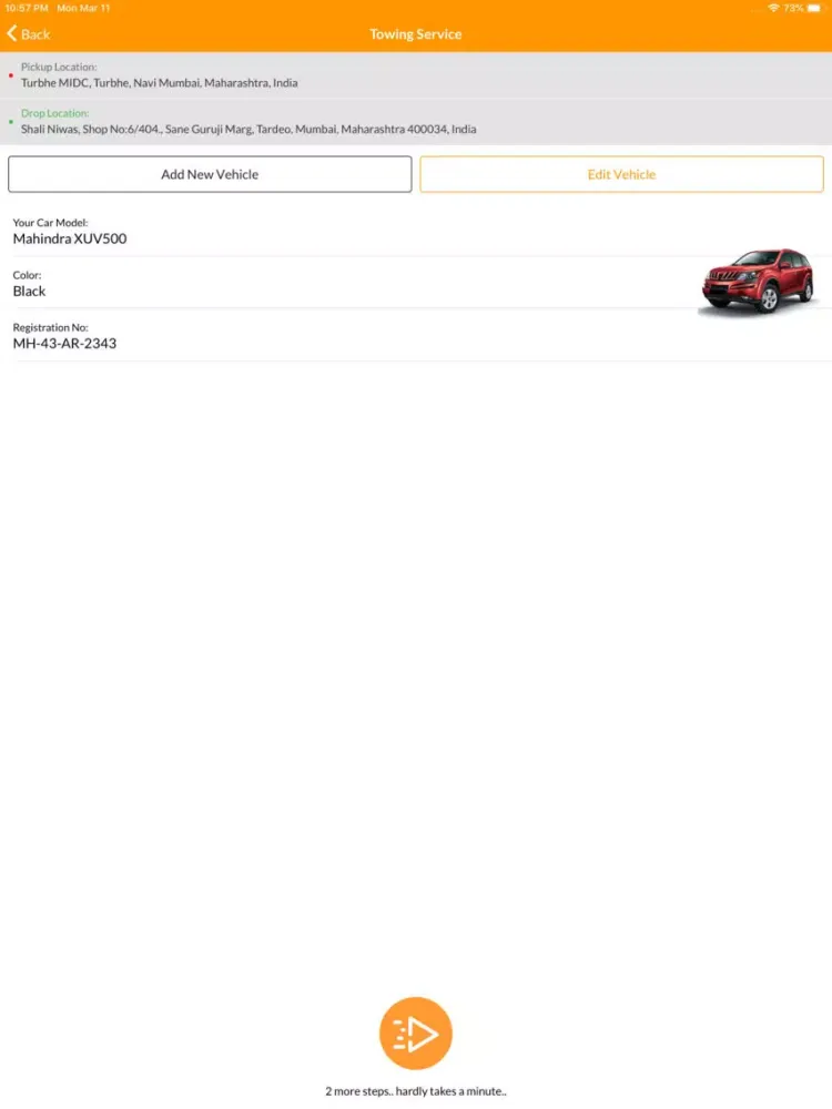 Ảnh chụp màn hình của Tochanwala - Road Assistance iPad 
