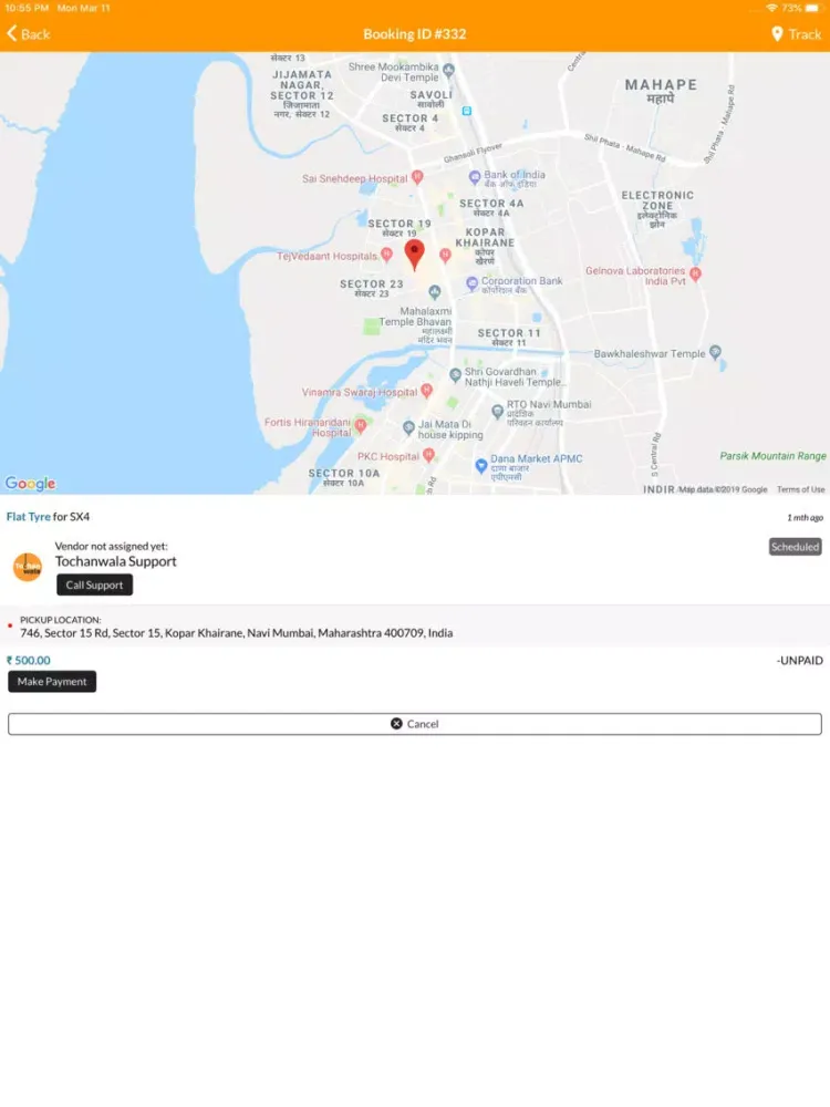 Ảnh chụp màn hình của Tochanwala - Road Assistance iPad 