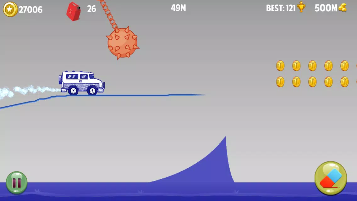 Tangkapan layar Road Draw Hill Climb Racer