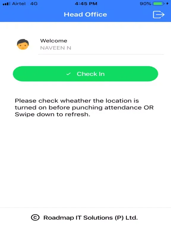 Tangkapan skrin Roadmap Attendance iPad 