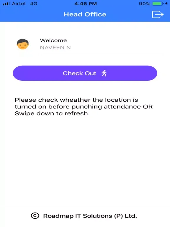 Tangkapan skrin Roadmap Attendance iPad 